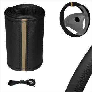 XLBG4 Xkeribom Leder Lenkradbezug zum Schnüren 37-38cm 12 Uhr Markierung mit Farbauswahl + STAFFELPREISE